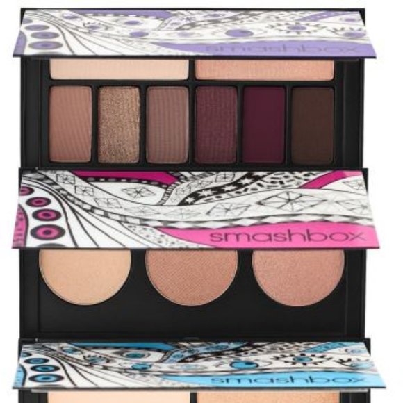 BNIB Sephora Smashbox Trio EyeShadow + Highlight Travel Palette Set - Picture 6 of 7